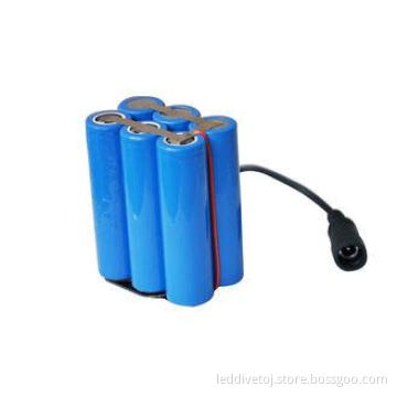 high capacity Waterproof Flashlight Battery Pack , led flas